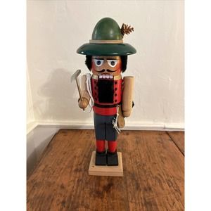 Rare Vtg Handmade Steinbach Volkskunst Germany Mountain Climber Nutcracker 15”